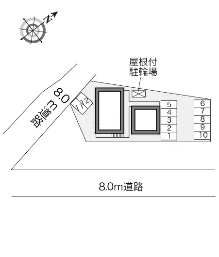 ★手数料０円★四日市市別名５丁目　月極駐車場（LP）